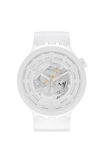 Swatch Big Bold Ceramic C-white Unisex Wristwatch Sb03w100