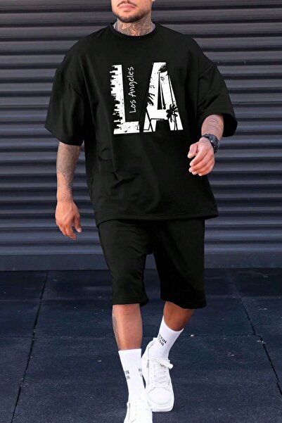 trendypassion Άνετο σορτς Unisex με στάμπα Los Angles