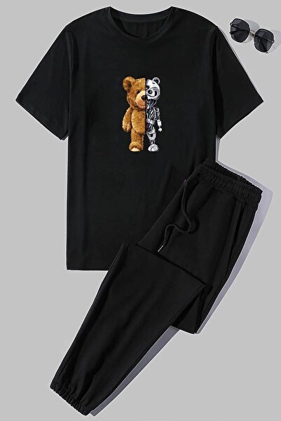 trendypassion Σετ φόρμας 2 τεμαχίων Unisex Boys Bear Printed