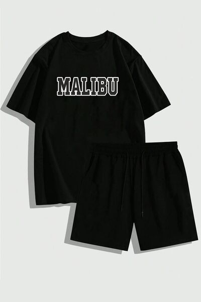 trendypassion Malibu Printed Unisex Άνετο Σετ σορτς