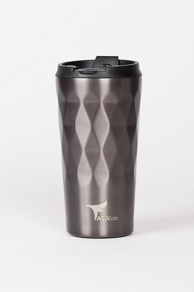 AC&Co / Altınyıldız Classics 350 Ml Stainless Steel Anthracite Vacuum Logo Thermos