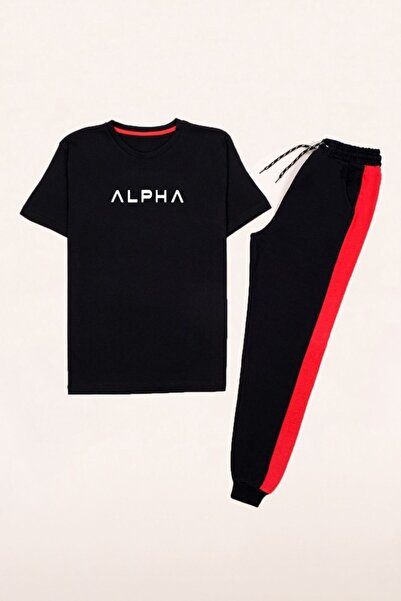 trendypassion طقم بدلة رياضية بطبعات ألفا