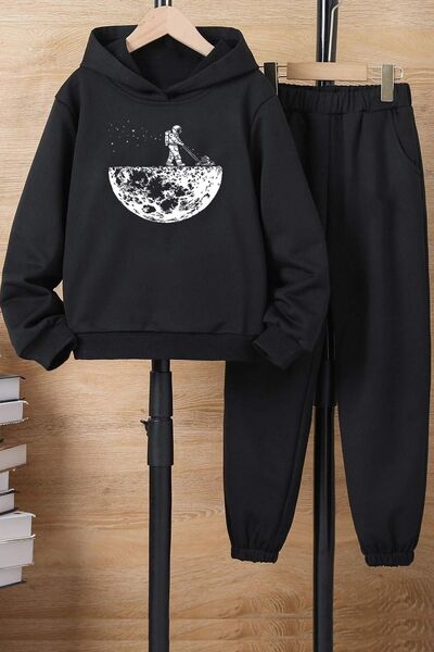 trendypassion Σετ αθλητικής φόρμας με θέμα το διάστημα για παιδιά