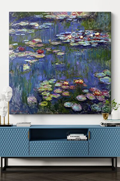 TabloShop Claude Monet - Nilüferler (WATER LİLİES) Tablosu - Estetik Sanat Dekoru