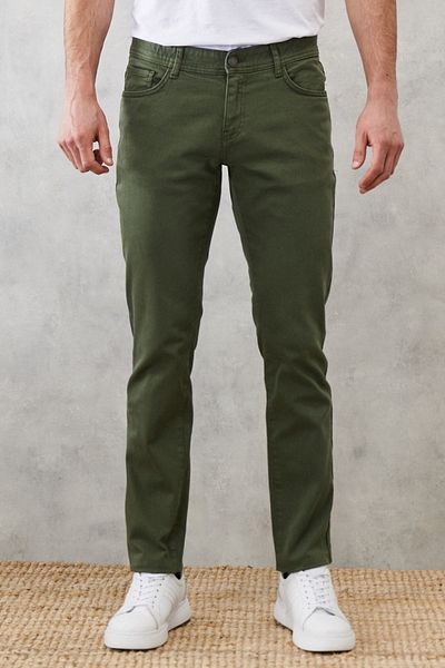 ALTINYILDIZ CLASSICS Ανδρικό παντελόνι Green Slim Fit - Stretch 360 μοιρών σε όλη τη διαδρομή, άνετη εφαρμογή