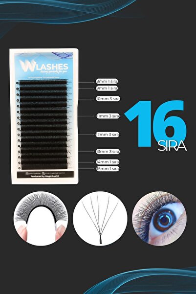 Magic Lash 5d Volume W Lash Ipek Kirpik 8/15mm Mix Ekonomik 16 Sıra