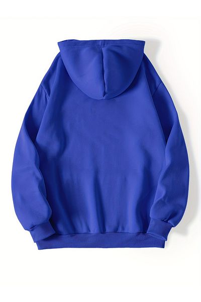 Let's Wear Hanorac oversize unisex cu glugă cu imprimeu Brooklyn