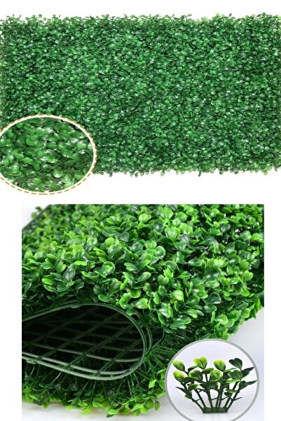 optana 4 Ad.Dekoratif Yapay Bitki Duvar Kaplama Panel Şimşir Tabaka Botanik Dikey Bahçe Peyzaj Çiçek Duvar