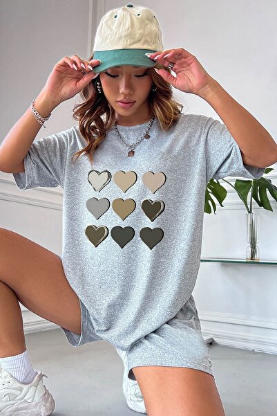 trendypassion Σετ άνετο σορτς με σχέδιο καρδιάς