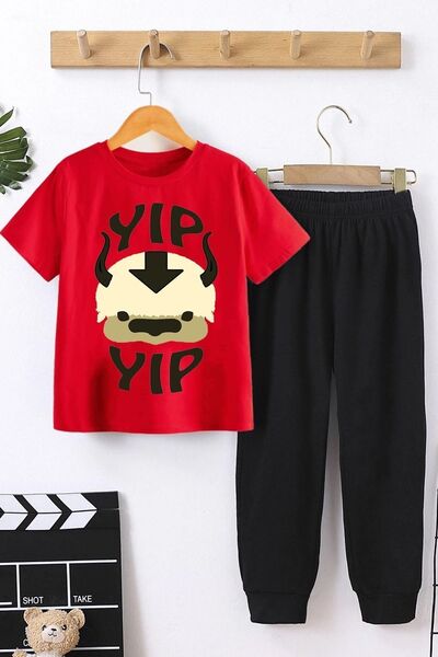 trendypassion Copii Avatar Appa Bears Bottom - Top Set Trening