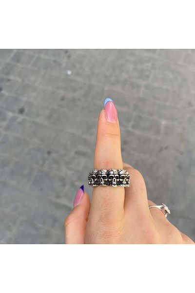Köstebek Order Skulls Ring