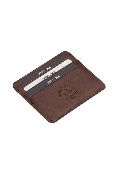 Westpolo Unisex Super Slim με θήκη για κέρματα Γνήσιο δέρμα Λεπτή θήκη πιστωτικής κάρτας & θήκη επαγγελματικής κάρτας Πορτοφόλι 6 θέσεων