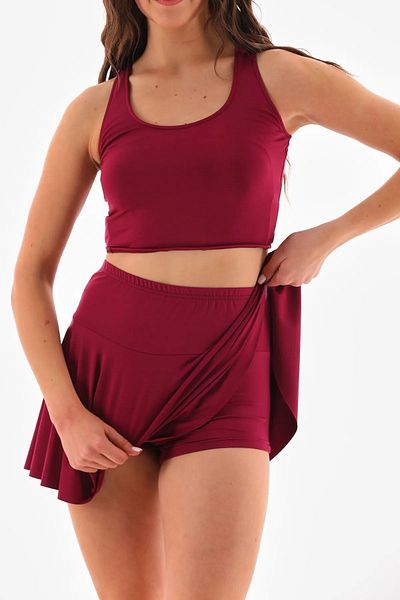 segiza Badeanzug mit kurzem Rock und Shorts