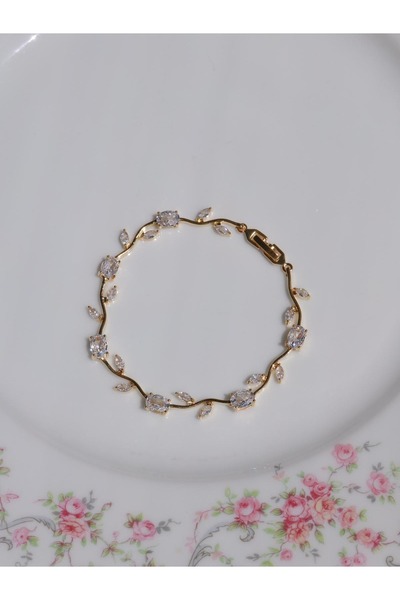 Reorah Collection Tulip Garden-zirkon Taşlı Beyaz Lale Bileklik