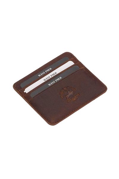 Westpolo Unisex Super Slim με θήκη για κέρματα Γνήσιο δέρμα Λεπτή θήκη πιστωτικής κάρτας & θήκη επαγγελματικής κάρτας Πορτοφόλι 6 θέσεων