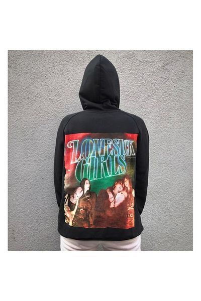 Köstebek K-Pop Black Pink the Album Love Sick Girls - Unisex Hoodie