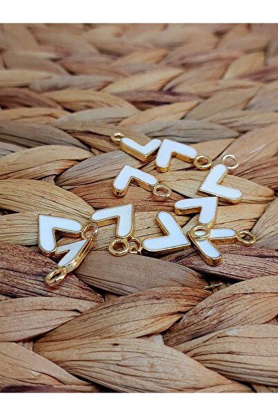 Yasamtohumu Aparat u obliku srca obložen belim zlatom - 2 komada (51806)