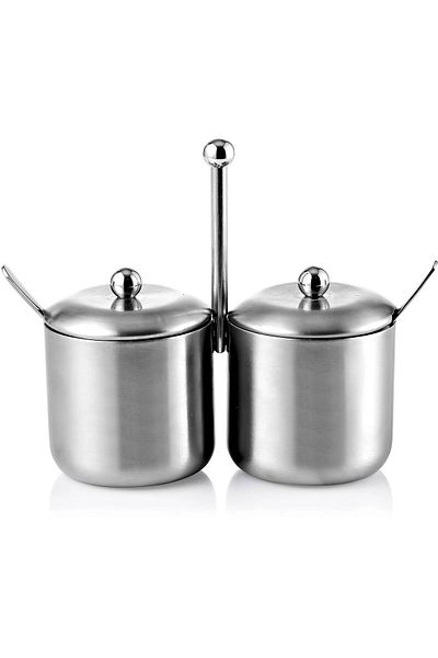 Kumsal Mutfak Groovy Shiny and Matte Double Spice Bowl Set