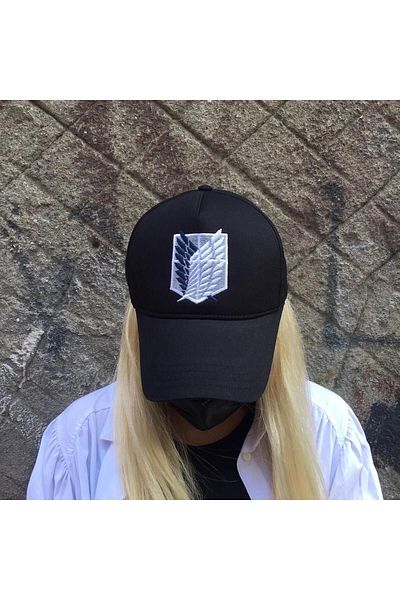 Köstebek Anime Black Attack On Titan Wings Of Liberty Hat