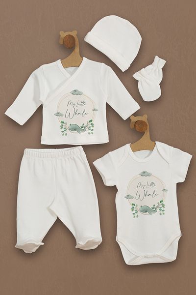 Homamia Set of 5 100% Organic Hospital Exit Whale