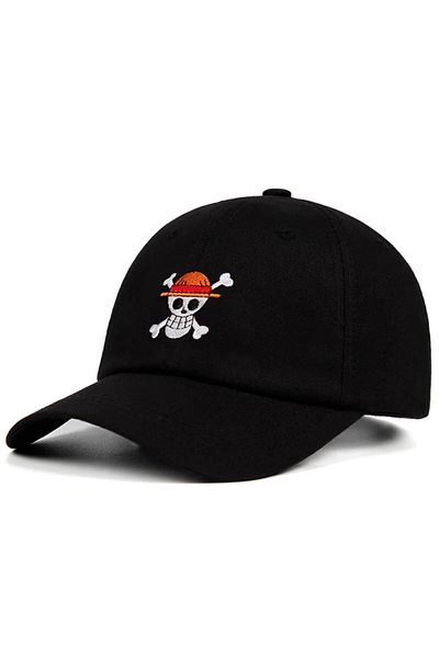 Köstebek Black Anime One Piece Logo Hat