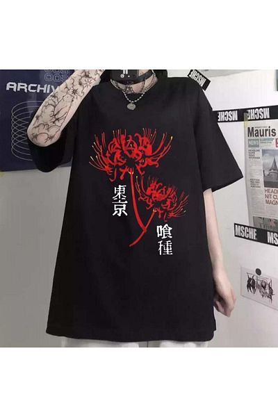 Köstebek Μπλουζάκι Harajuku Japanese Hanakotoba (unisex).