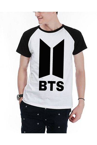 Köstebek Tricou unisex K-pop Bts 2017 New Logo (raglan).