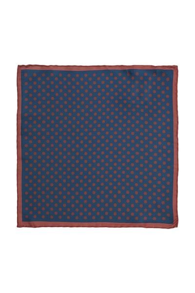 ALTINYILDIZ CLASSICS Ανδρικό μαντήλι Navy Blue-Claret Red με σχέδιο - Classic Claret Red