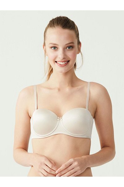 U.S. Polo Assn. - Γυναικείο Nude Strapless διπλό σουτιέν στήριξης 66149