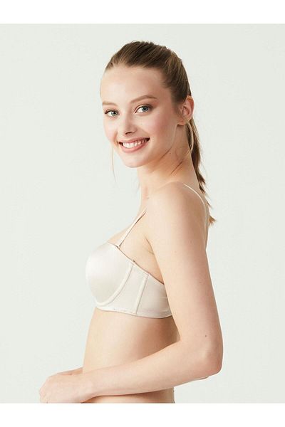 U.S. Polo Assn. - Γυναικείο Nude Strapless διπλό σουτιέν στήριξης 66149