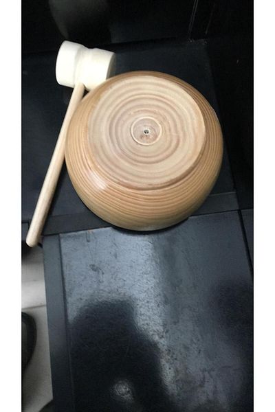 Bi Nargile Natural Handcrafted Walnut Hazelnut Cracker with Wooden Mallet