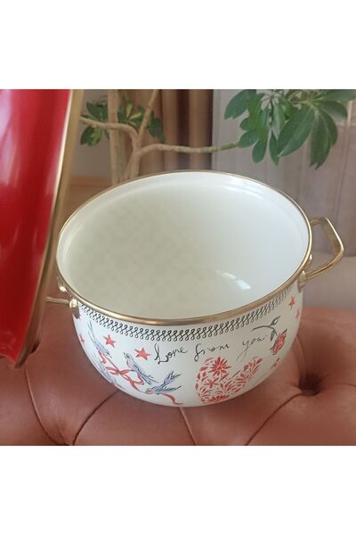 VERDA Emaye 3,5 litre Vintage Tencere