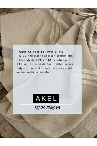 Akel Crinkle Shawl - 70x185 Sizes