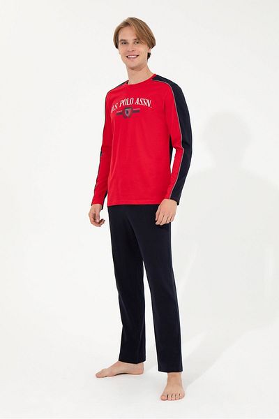 U.S. Polo Assn. Ανδρική φόρμα πιτζάμα με στρογγυλή λαιμόκοψη 18620 23κ