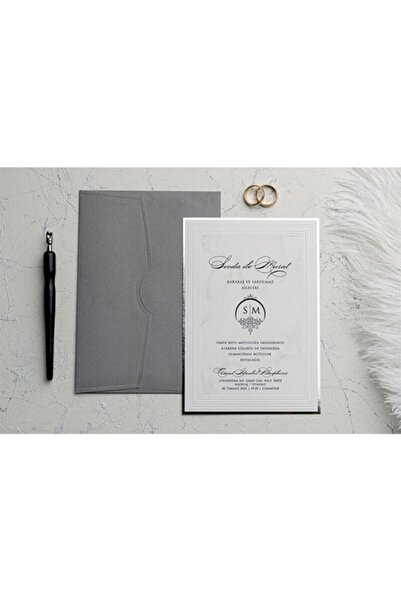 Erdem Düğün,nikah.nişan Davetiyesi 9144 (50 Adet)