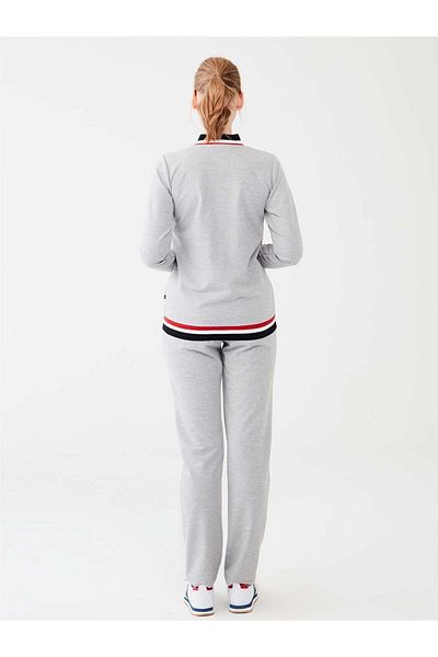 U.S. Polo Assn. Set pijama pentru femei, gri Melange