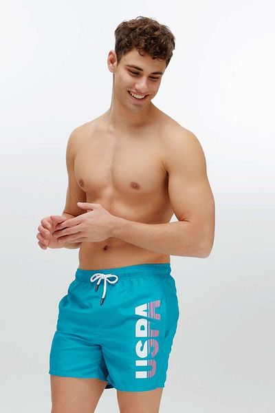 U.S. Polo Assn. Η.Π.Α. Polo Assn. 22004 Ανδρικό πράσινο μεσαίο σορτς κολύμβησης