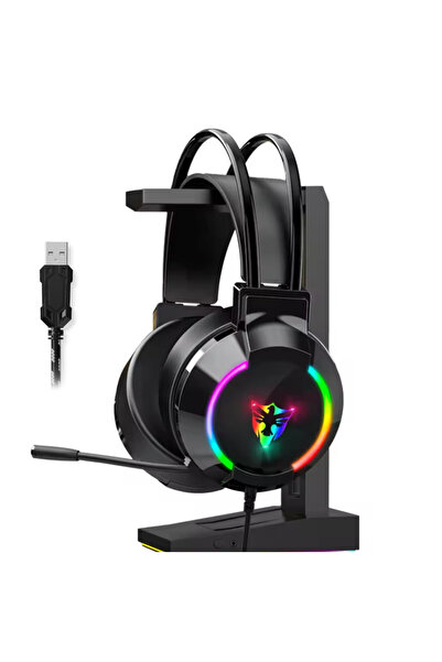 Havana G606 Rainbow 7.1 Siyah Kulak Üstü Usb Kulaklık 4d Mikrofonlu Profesyon...
