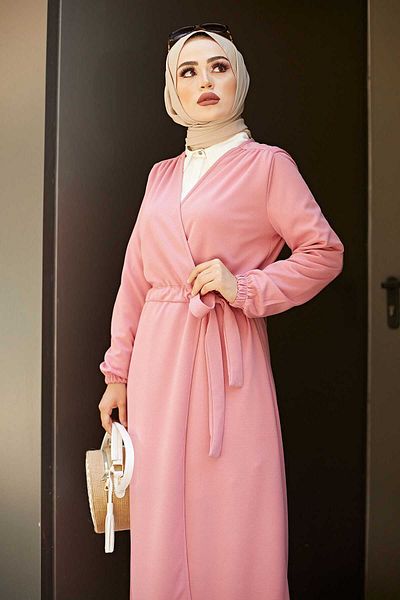 EBRUTESETTÜR Belted Waist Kimono 5587