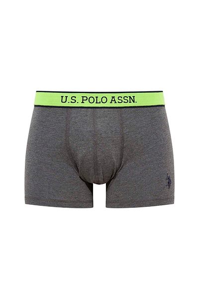 U.S. Polo Assn. Ανδρικό εμπριμέ-γκρι Boxer 2 συσκευασιών