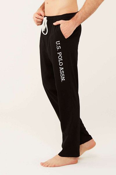 U.S. Polo Assn. Pantaloni de pijama negri pentru bărbați 18471