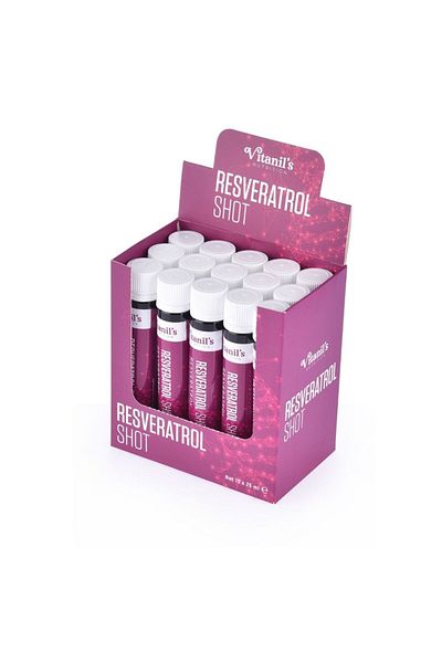 Vitanil's Nutrition Resveratrol Extract - Grape Seed, Glutathione and Queersetin 15X25Ml