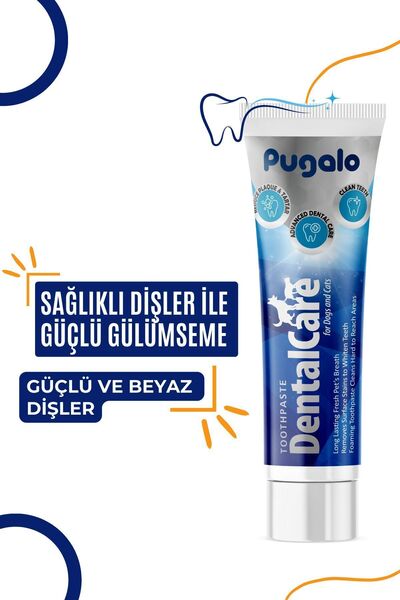 PUGALO Kediler Ve Köpekler Için Tartar Önleyici Enzymatic Dişmacunu 100 ml