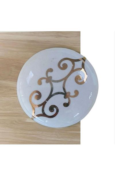 Porcellana Perla Porcelain Handle -Handle -Cabinet Drawer Furniture Door Handle Handle - Mushroom Stk3072