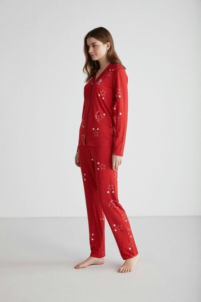 U.S. Polo Assn. Red Women's Pajama Set - Patted