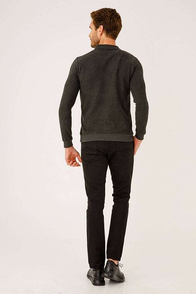 İgs Ανδρικά πλεκτά Anthracite Standard Polo Neck