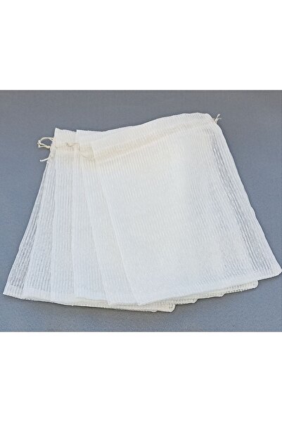 Ince Ip Çizgili Desenli Tül Kese.19*27 Cm Ebatında 12 Adettir Hediyelik Bohçalık Çeyizlik