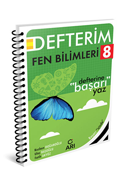 Arı Yayıncılık Arı Yayınları 8 Sınıf Fen Bilimleri Defterim LGS