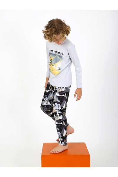 vitmo Σετ μακρυμάνικη πιτζάμες για αγόρι - Wild Sport