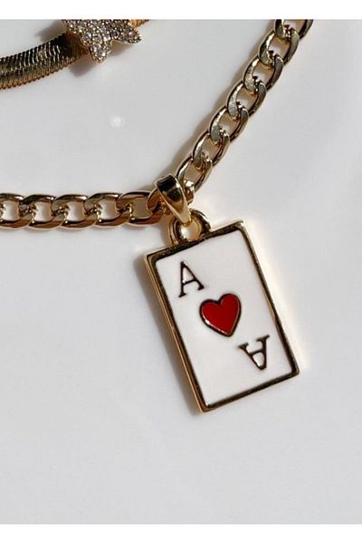 Reorah Collection Playing Card Ace Necklace